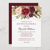 フローラグリッターブきらめくルガンディキンセアニェラ 招待状 (正面/裏面)