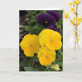 フローラグリーティングカード カード (黄色い花)