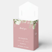 フローラグリーナリーモノグラムダスティー結婚バラ フェイバーボックス (オープン)