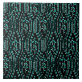 フローラグリーンとブラック タイル