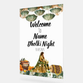 フローラグリーンアクリルダルキの夜間標識 アクリルサイン (傾斜)