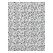 フローラグリーンウォーター色シームレスパターン テーブルクロス (正面)