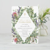 フローラグリーンウォーター色ファースト・ホリー・コミューン 招待状 (スタンド正面)