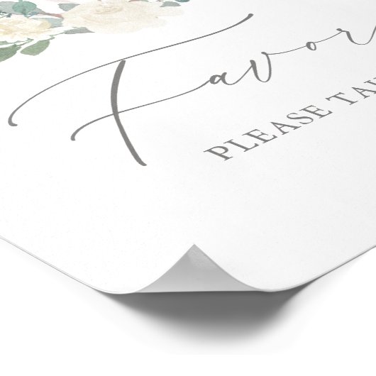 フローラグリーンカボチャ赤ちゃんシャワーの好意サイン ポスター (角)