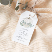 フローラグリーンカボチャ赤ちゃんシャワー ギフトタグ