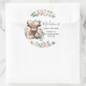 フローラグリーンキュートハイランドカウサンキュービター ラウンドシール (バッグ)