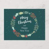 フローラグリーンクリスマス シーズンポストカード (正面)