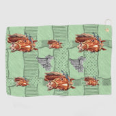 フローラグリーンゴルフタオル ゴルフタオル (横)