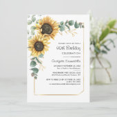 フローラグリーンサンフラワー90thバースデーパーティー 招待状 (スタンド正面)