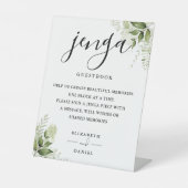 フローラグリーンジェン結婚ガズゲストブック 台座サイン (正面)