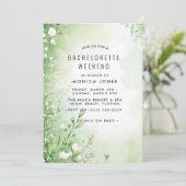 フローラグリーンバチェロレッテ週末パーティの招待状 招待状 (スタンド正面)