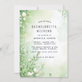 フローラグリーンバチェロレッテ週末パーティの招待状 招待状