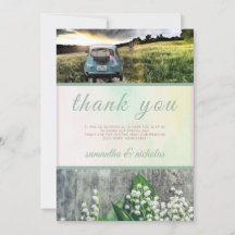 フローラグリーンピンクモダンたった今結婚しました結婚ズ