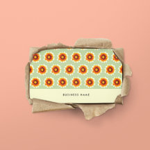 フローラグリーンマスタードイエロースモールレトロ花