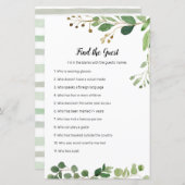 フローラグリーンリーの水の色を見つけるゲストゲーム (正面/裏面)