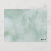 フローラグリーンリーカップルズシャワー招待状 ポストカード (裏面)