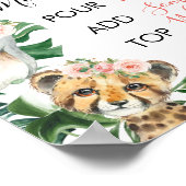 フローラグリーンリーサファリベイビーシャワーマムオーサ徴候 ポスター (角)