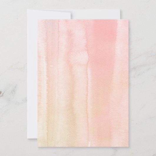 フローラグリーンリーサマーガーデンロマンチック結婚ズ 招待状 (裏面)