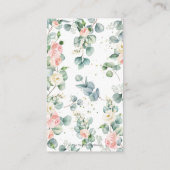 フローラグリーンリーハイランド牛ベビーおむつラッフル エンクロージャーカード (裏面)