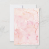 フローラグリーンリーバーチャルベビーシャワー招待状 招待状 (裏面)