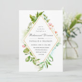 フローラグリーンリーフリハーサルディナー招待状 招待状 (スタンド正面)