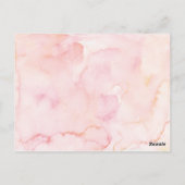 フローラグリーンリーブライダルシャワー招待 ポストカード (裏面)