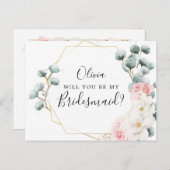 フローラグリーンリーブライドメイド提案カード ポストカード (正面/裏面)