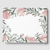 フローラグリーンリー素朴ヴィンテージ結婚ズゲストブック ゲストブック (裏面)