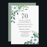 フローラグリーンリー70th Birthday Partyへの招待 招待状<br><div class="desc">フローラグリーンリー70th誕生日パーティー招待適切な男性へまたは女性の誕生日パーティーNicchとNest Storeのマッチングコレクションを参照</div>