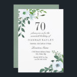 フローラグリーンリー70th Birthday Partyへの招待 招待状<br><div class="desc">フローラグリーンリー70th誕生日パーティー招待適切な男性へまたは女性の誕生日パーティーNicchとNest Storeのマッチングコレクションを参照</div>