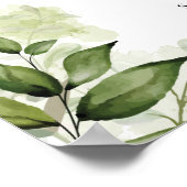 フローラグリーン婚約パーティウェルカムサイン ポスター (角)