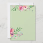 フローラグリーン招待状 招待状 (裏面)