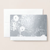 フローラグリーン誕生日フォイルカード 箔カード (裏面封筒付き)