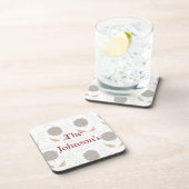 フローラグレイとブルゴーニュ コースター (右側)