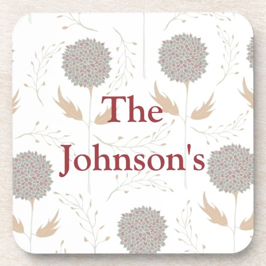 フローラグレイとブルゴーニュ コースター (正面)