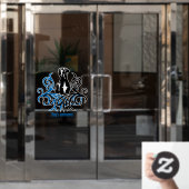 フローラグレート・ダン・ステッカー/しがみつく ウィンドウサイン (オフィスドア)