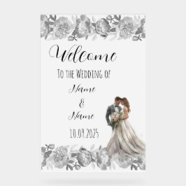 フローラグレー結婚アクリル徴候 アクリルサイン