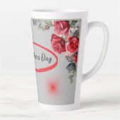 フローラグレー&レッドハッピーマザーズデイ | カフェラテマグ (右)