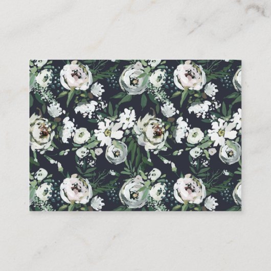 フローラグーアッかわいらしシュブックがベビーシャワーを要求 エンクロージャーカード (裏面)