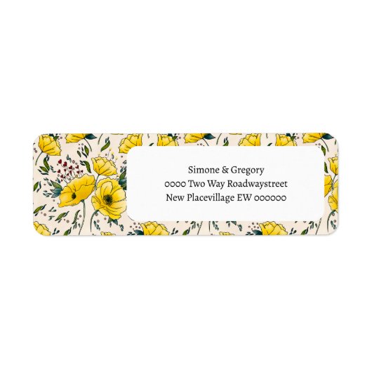 フローラケシ花 ラベル (正面)