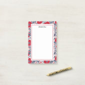 フローラケシ赤と青 ポストイット (デスク上)