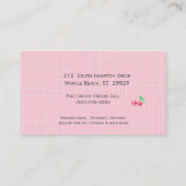 フローラケーキスタンドベーカリー名刺 名刺 (裏面)