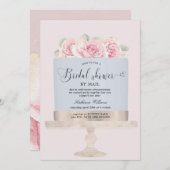 フローラケーキブライダルシャワー(メール招待状) (正面/裏面)