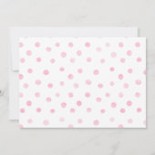 フローラケーキ1歳の誕生日招待状と写真 招待状 (裏面)