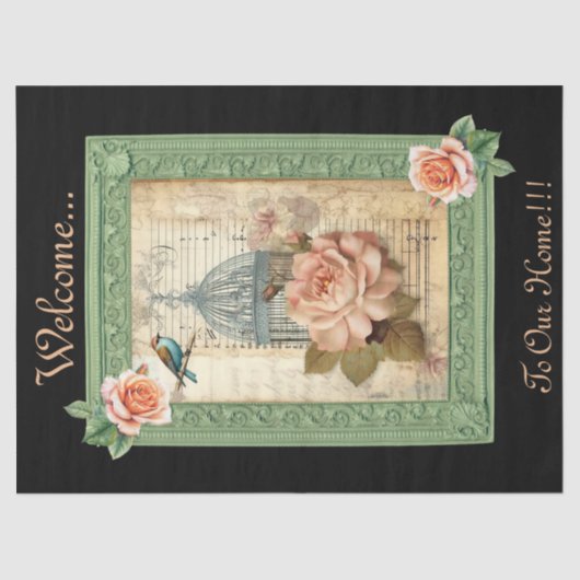 フローラケージヴィンテージのインスパイア切り離 薄葉紙 (正面)