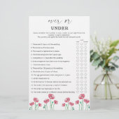 フローラゲームの上または下ブライダルシャワー (スタンド正面)