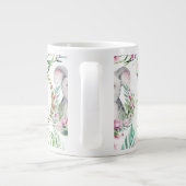 フローラコアラベアモノグラムガールズベッドルーム子供部屋 ジャンボコーヒーマグカップ (裏面)