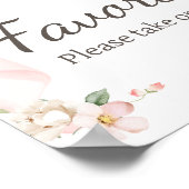 フローラコケットベビーの開花ベビーシャワーの好意 ポスター (角)