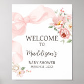 フローラコケットベビーイン開花ベビーシャワーウェルカム ポスター (正面)