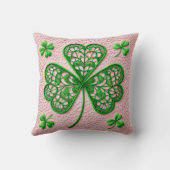 フローラコケットレースシャムロックセントパトリックの日 クッション (裏面)